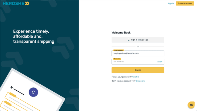 Heroshe Web Application