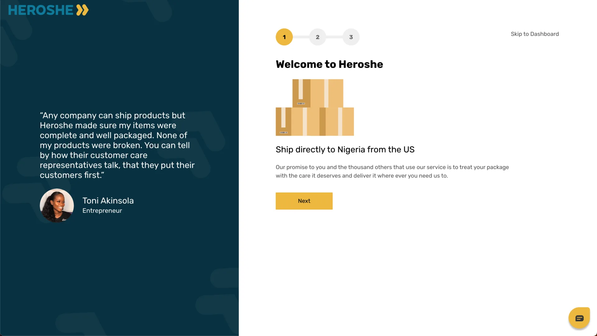 Heroshe Customer Web App - VERA screenshot 2