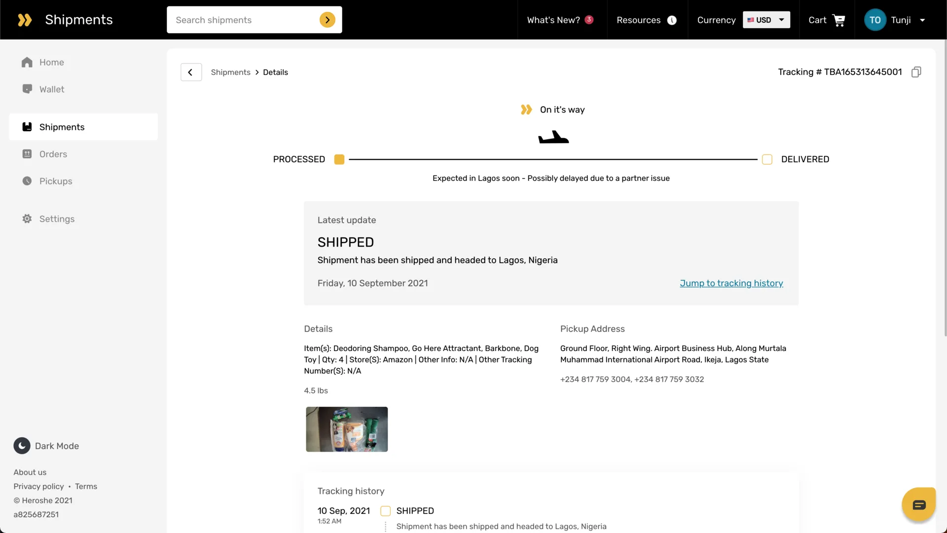 Heroshe Customer Web App - VERA screenshot 3