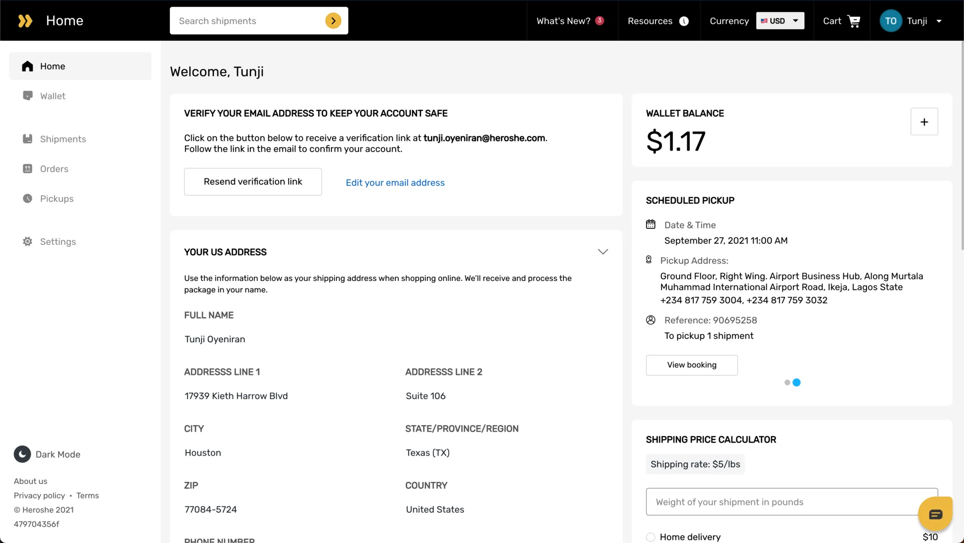 Heroshe Customer Web App - VERA screenshot 5