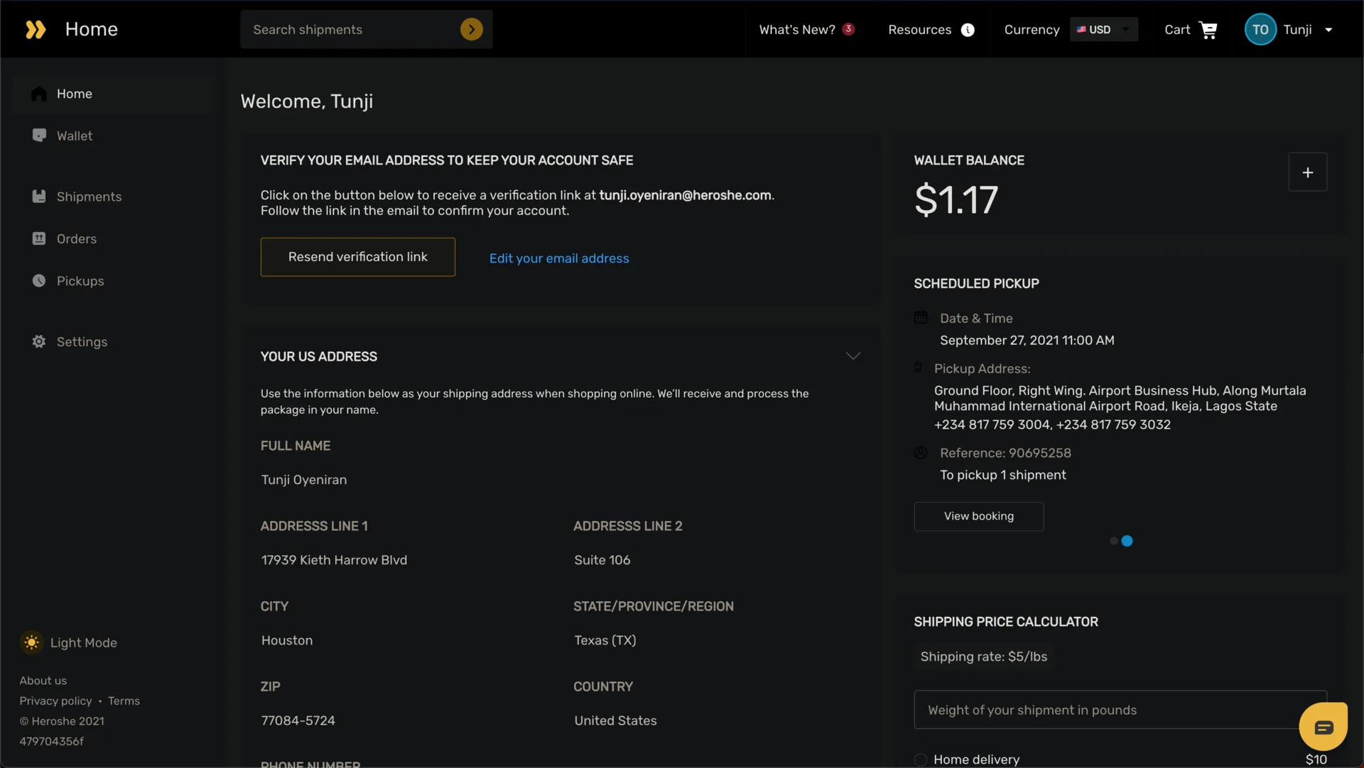 Heroshe Customer Web App - VERA screenshot 6