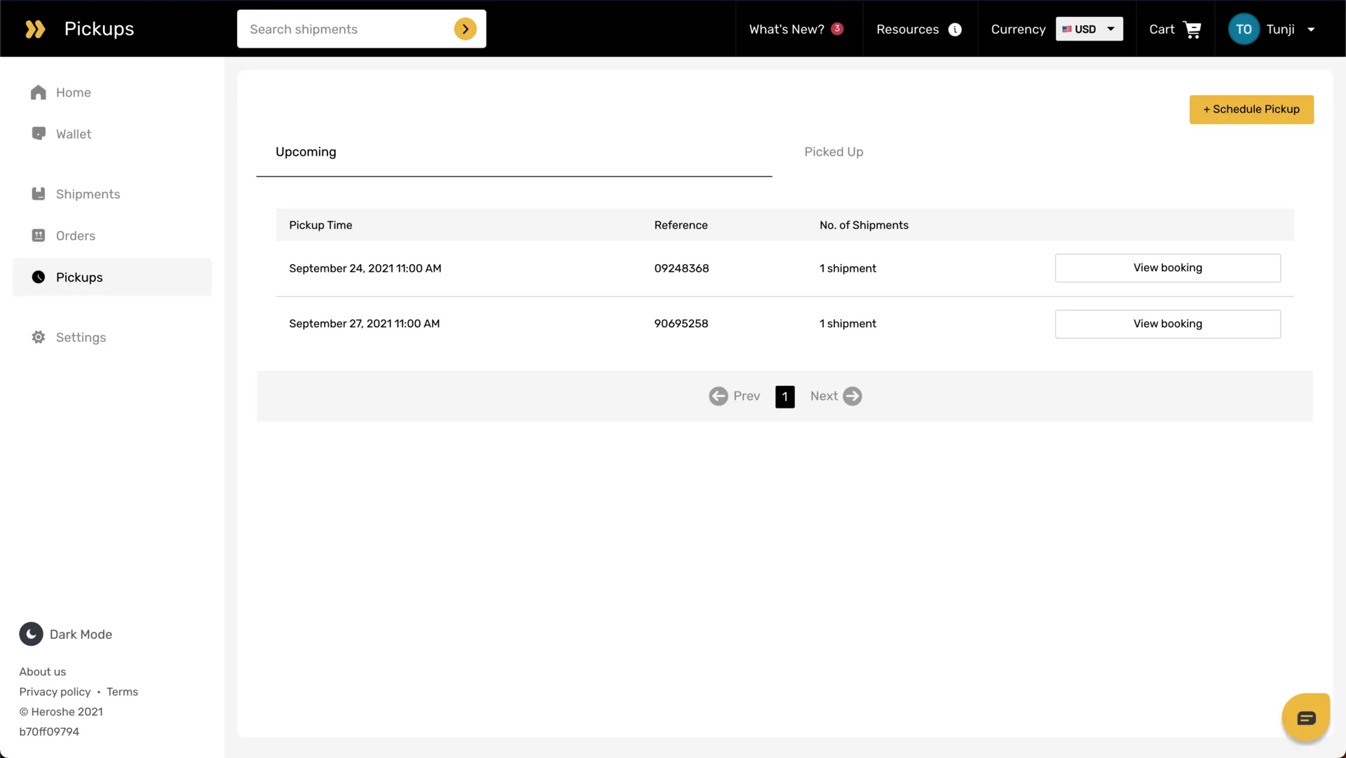 Heroshe Customer Web App - VERA screenshot 7