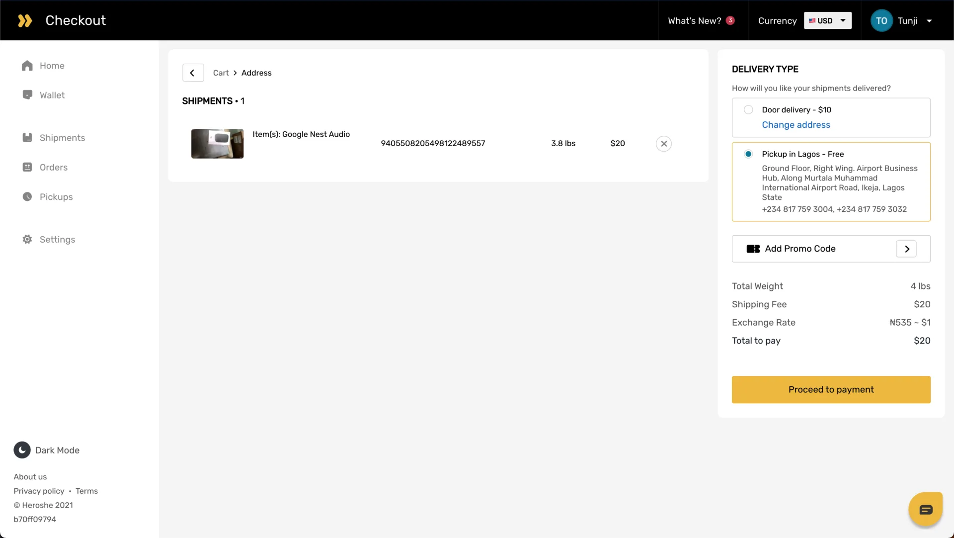 Heroshe Customer Web App - VERA screenshot 8