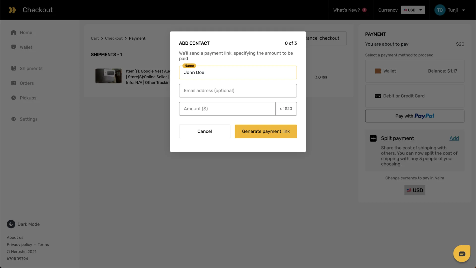 Heroshe Customer Web App - VERA screenshot 10