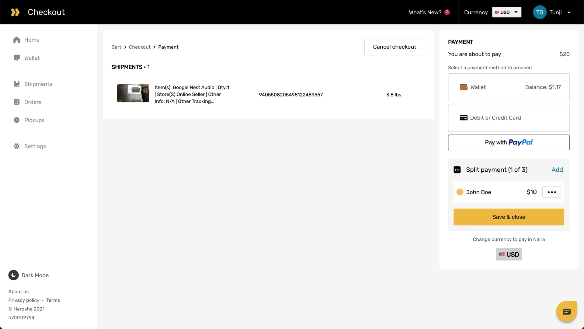 Heroshe Customer Web App - VERA screenshot 12