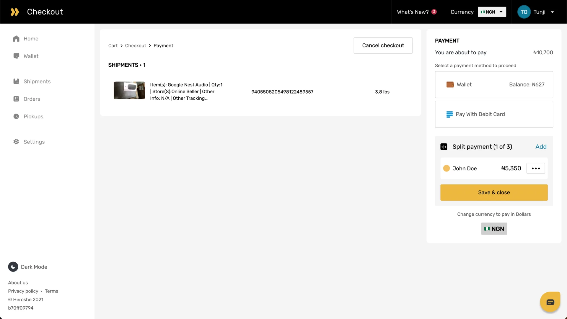 Heroshe Customer Web App - VERA screenshot 13