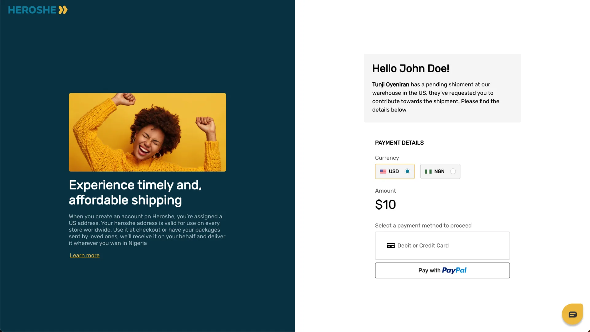 Heroshe Customer Web App - VERA screenshot 16