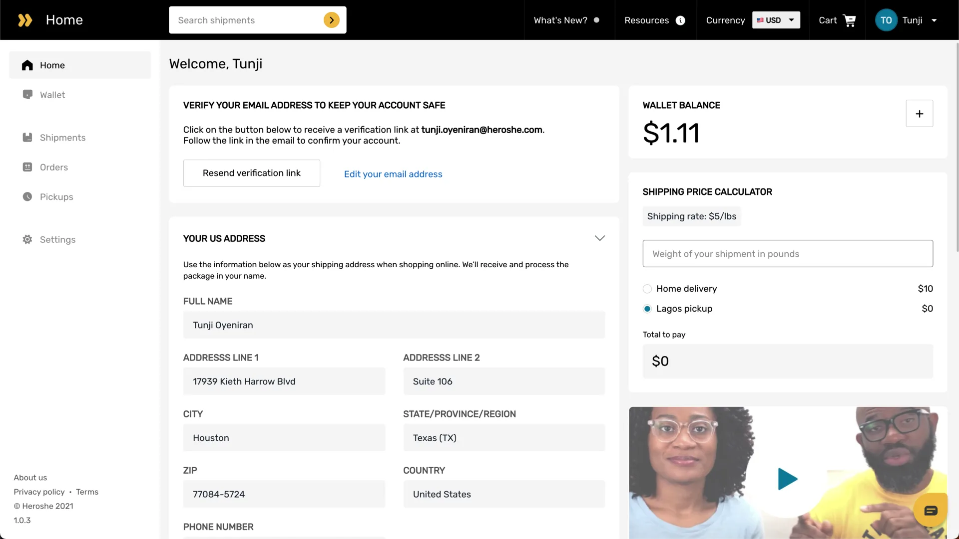 Heroshe Customer Web App - VERA screenshot 18