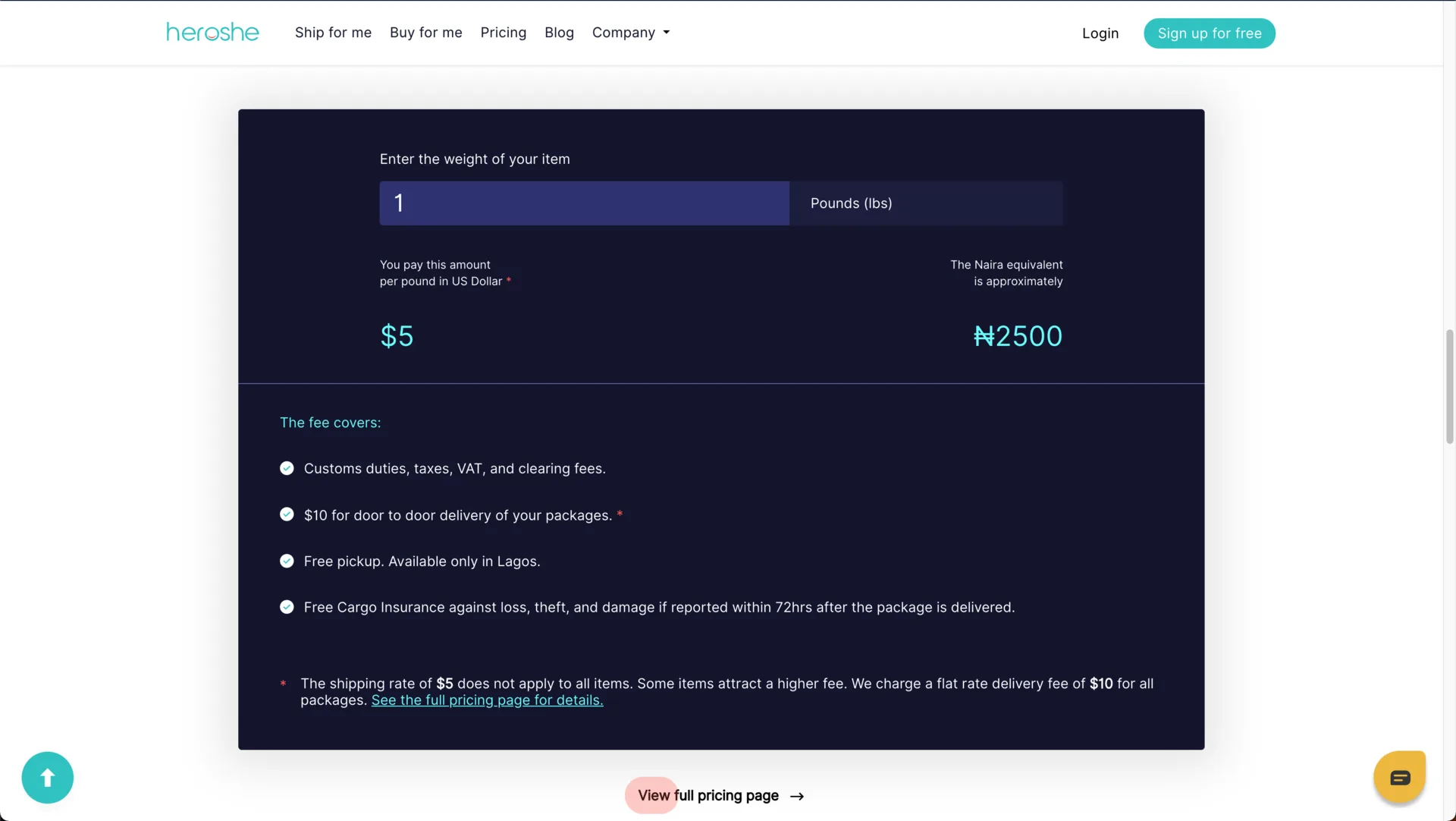 Heroshe Website screenshot 3