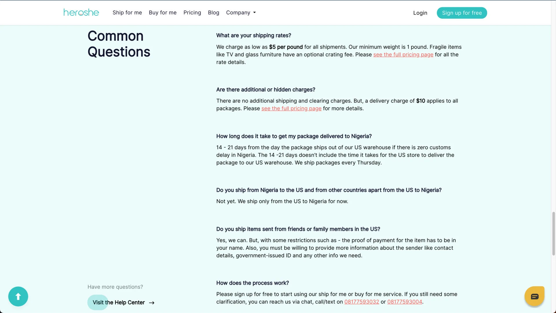 Heroshe Website screenshot 4