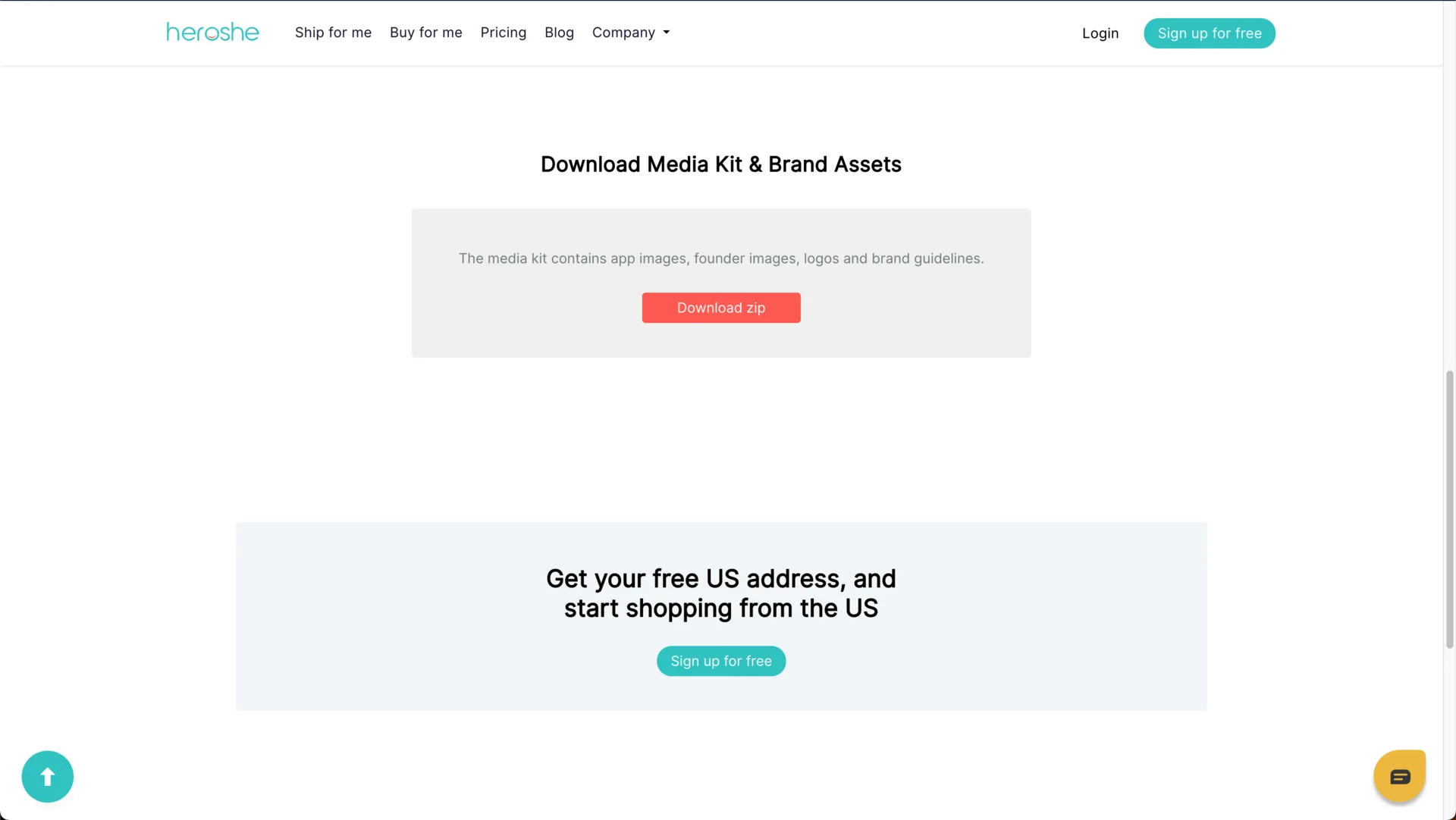 Heroshe Website screenshot 10