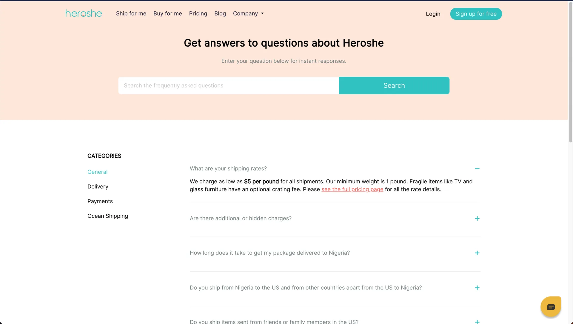 Heroshe Website screenshot 12