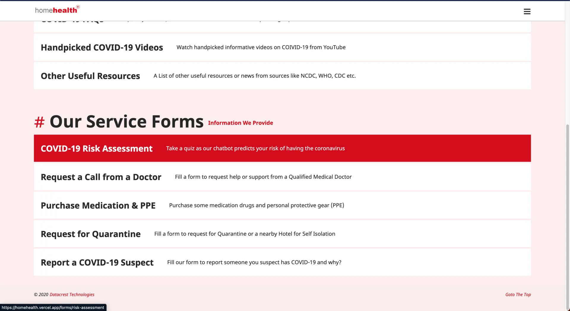 Homehealth screenshot 2
