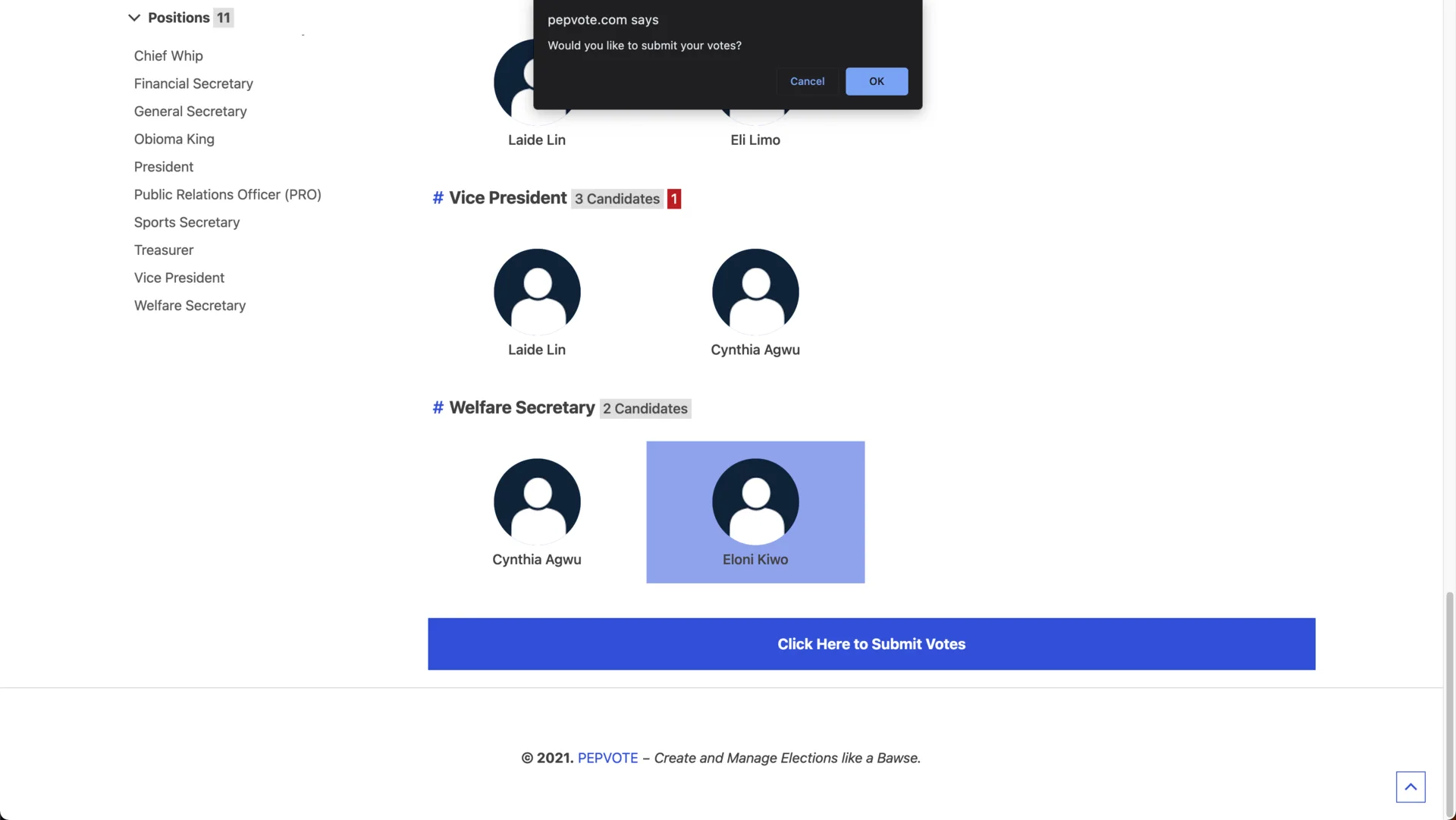 Pepvote Alpha screenshot 5