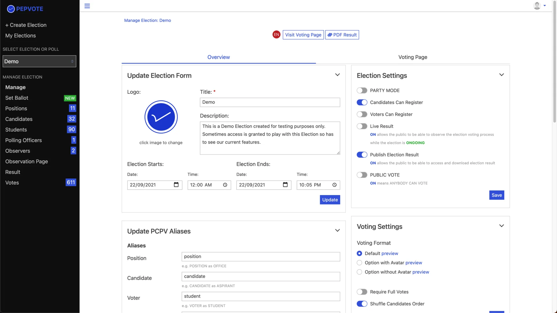Pepvote Alpha screenshot 10