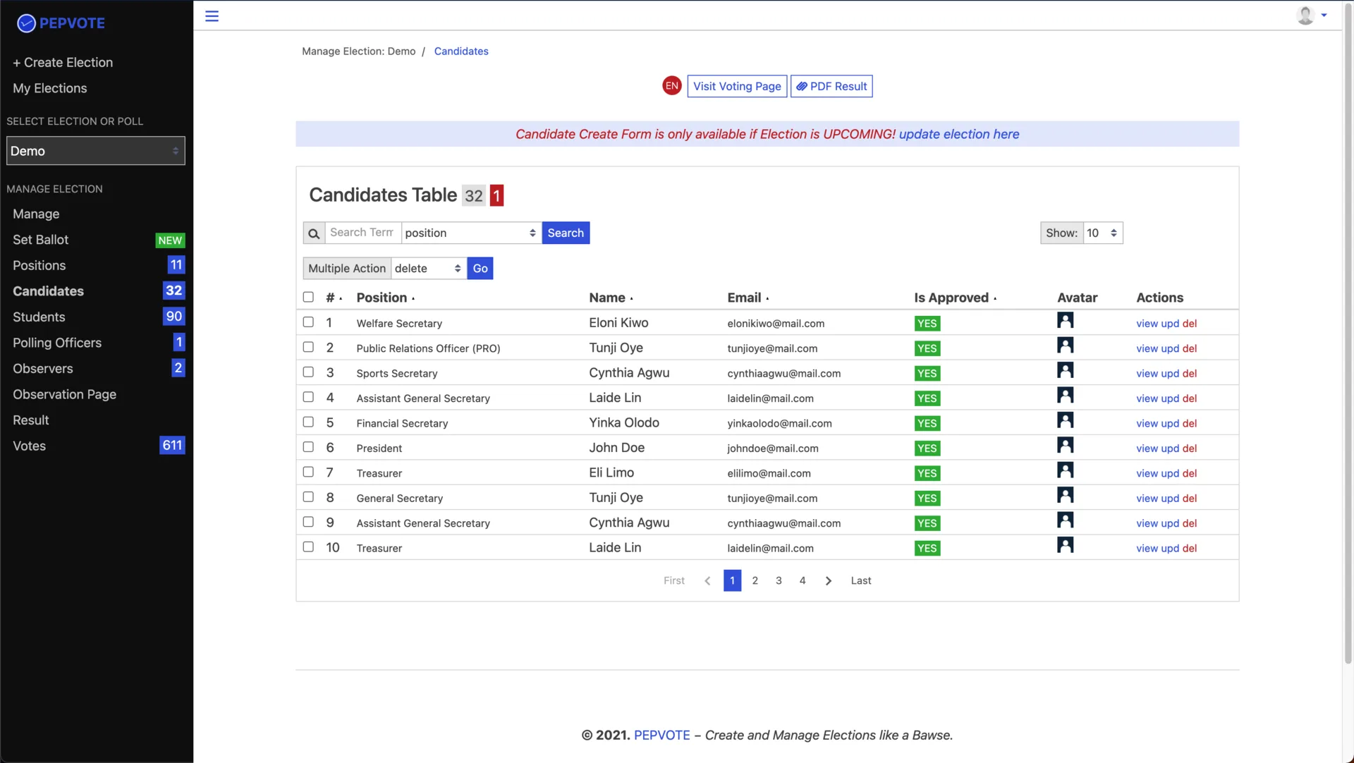 Pepvote Alpha screenshot 11