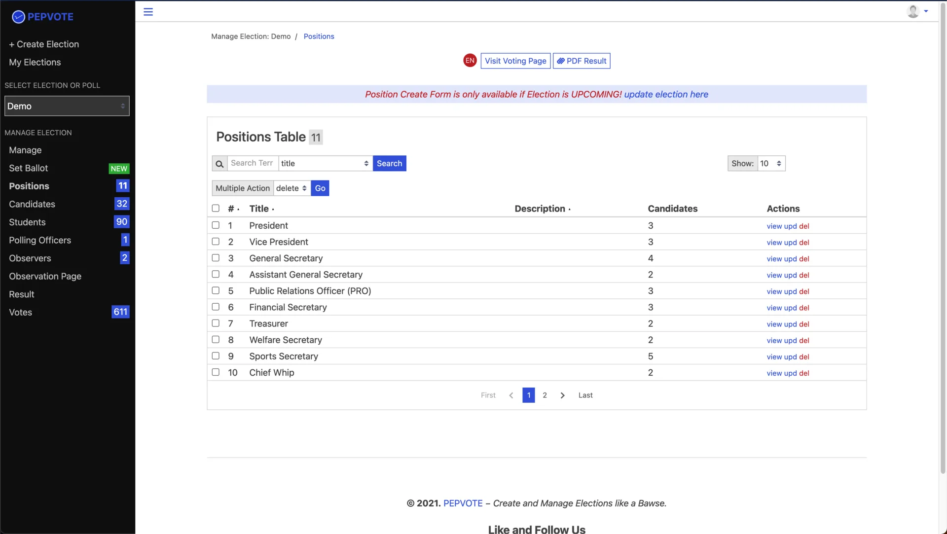 Pepvote Alpha screenshot 12