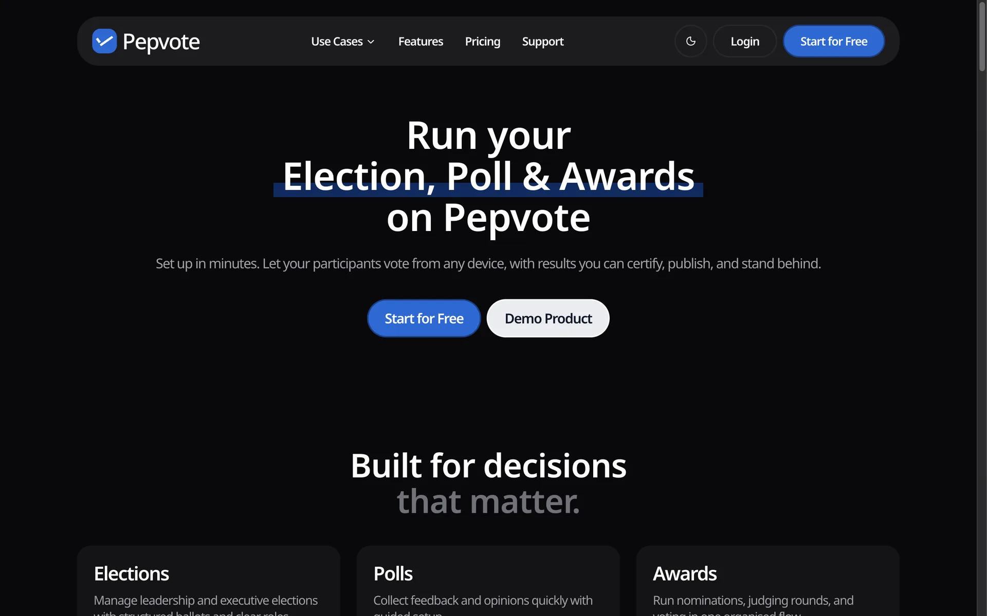 Pepvote