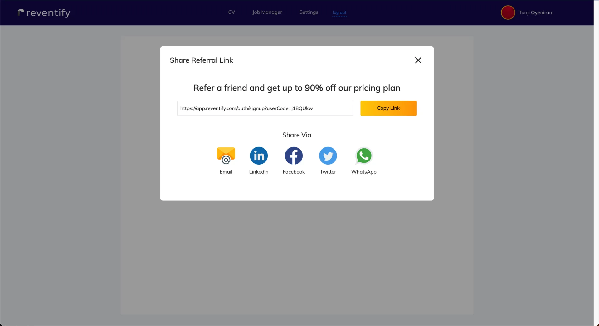 Reventify Web App screenshot 3