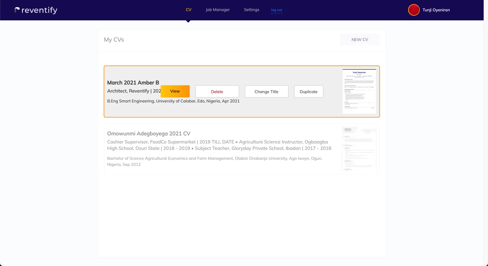 Reventify Web App screenshot 4