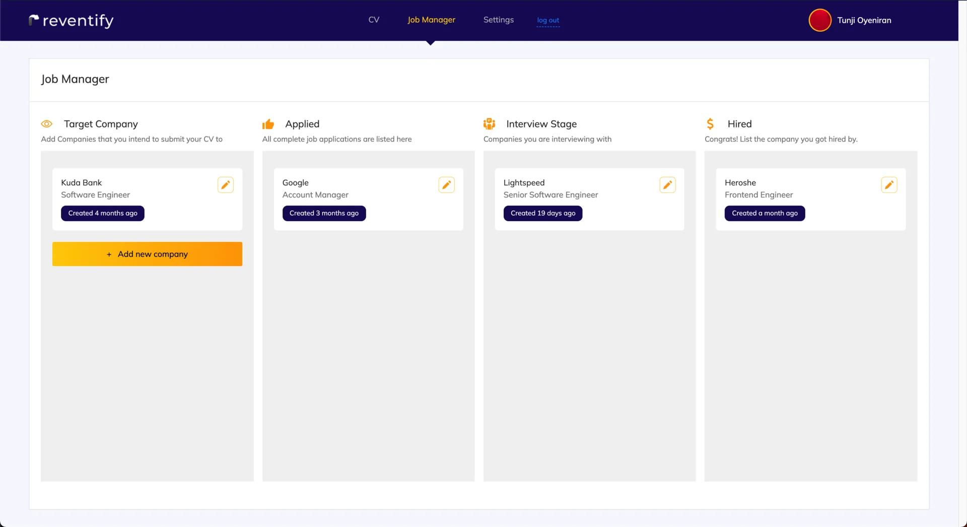 Reventify Web App screenshot 5
