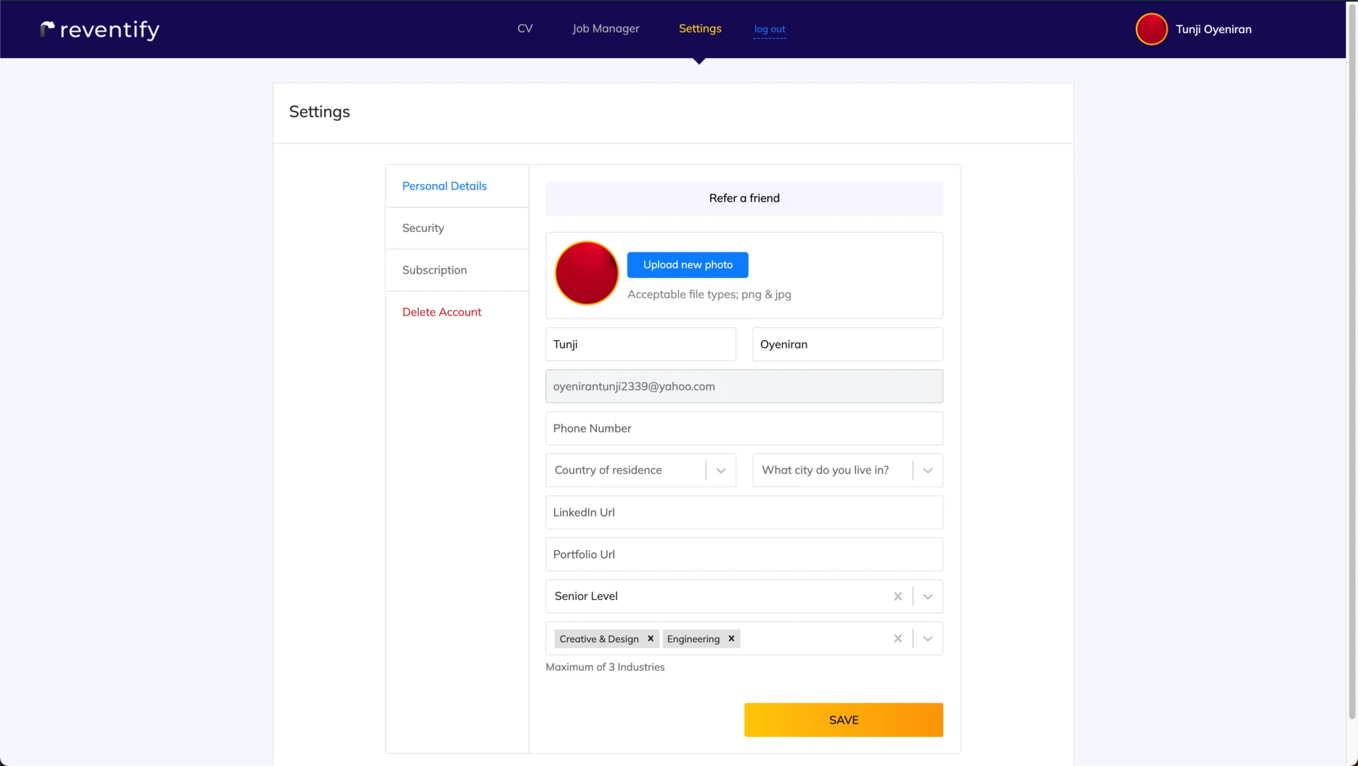 Reventify Web App screenshot 6