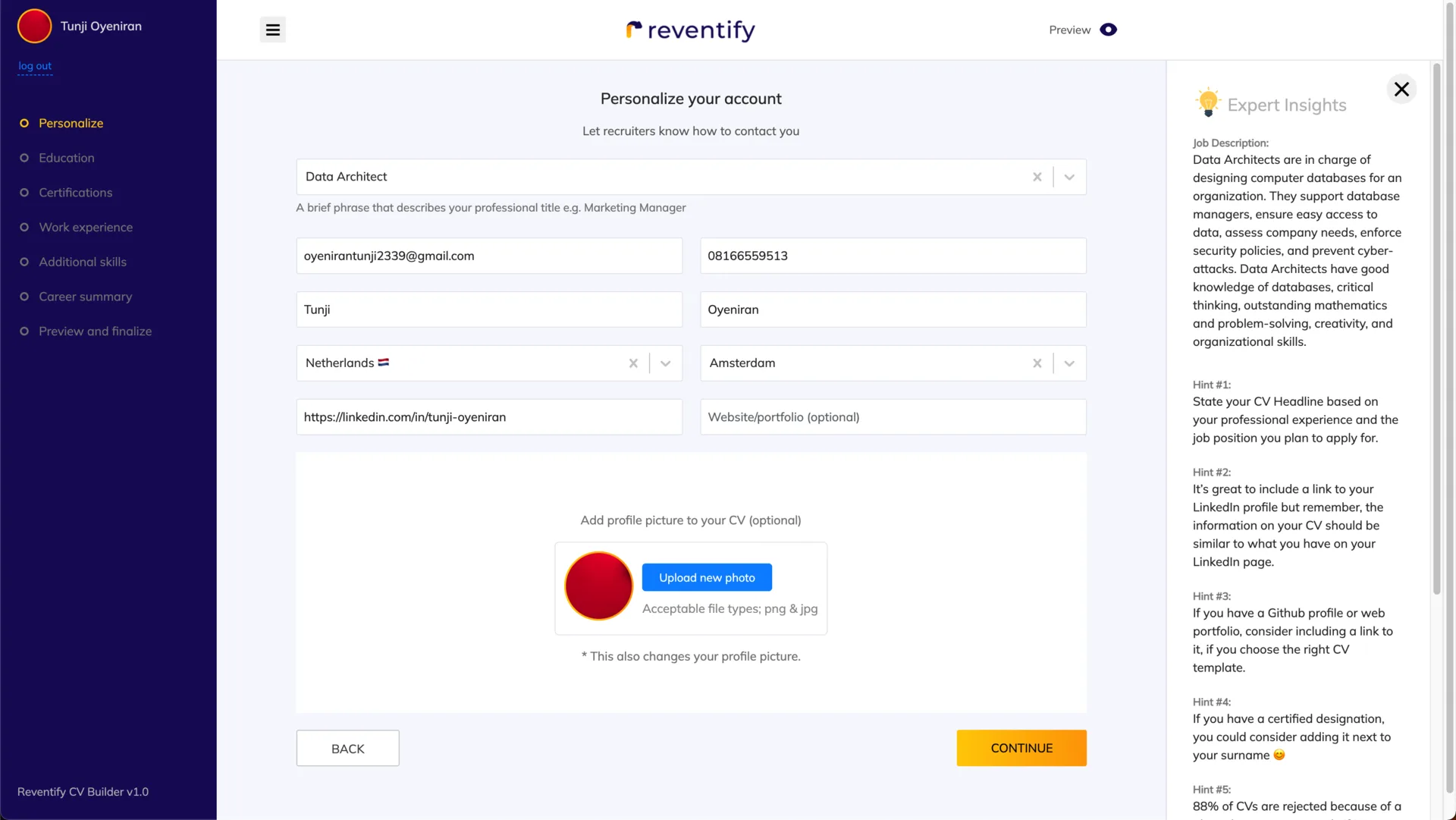 Reventify Web App screenshot 10