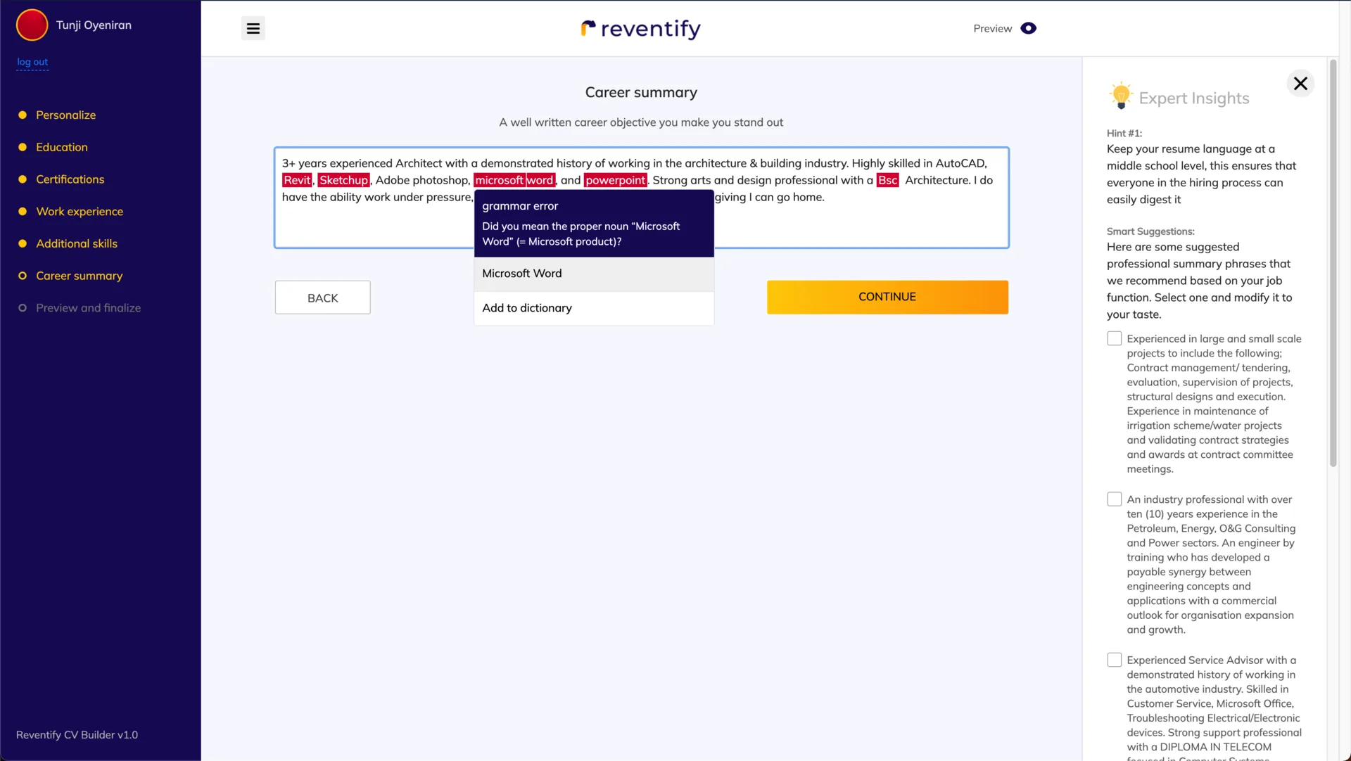 Reventify Web App screenshot 14
