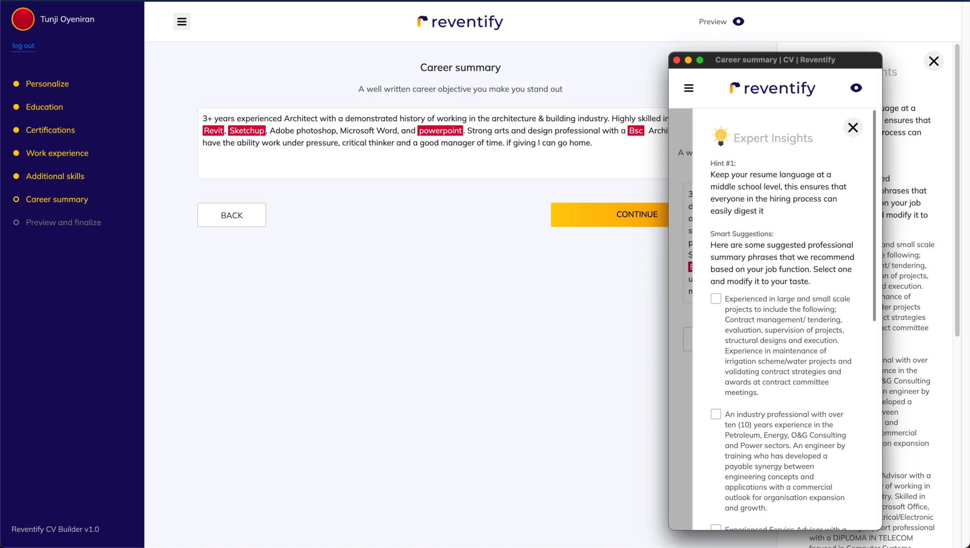 Reventify Web App screenshot 17
