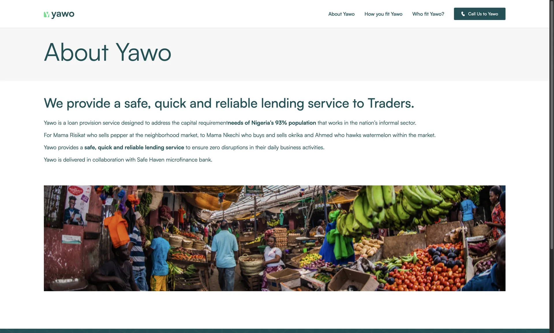 Yawo eligibility and requirements for traders